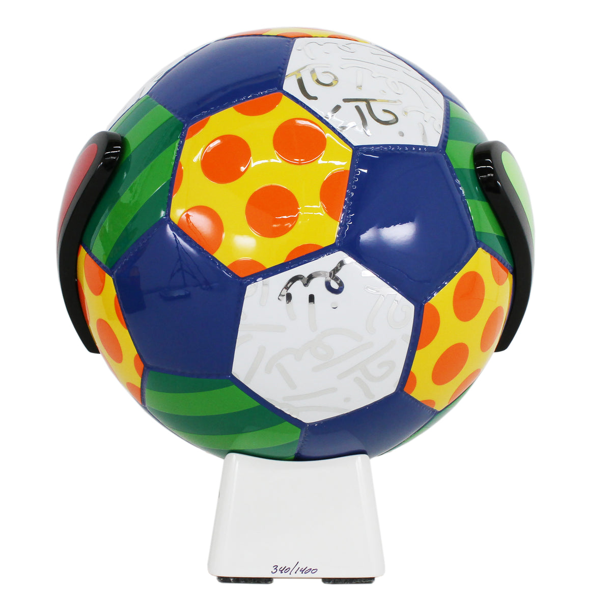 GUARANI BALL - White Base - Sculpture – Shop Britto