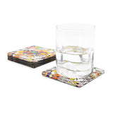 BRITTO COASTERS - LOVE WORD COMIC (SQUARE)