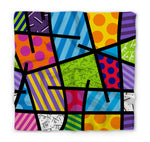 BRITTO® SILK SCARF - LIME GREEN LANDSCAPE