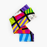 BRITTO® SILK SCARF - LIME GREEN LANDSCAPE