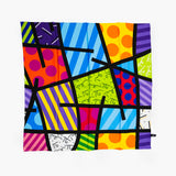 BRITTO® SILK SCARF - LIME GREEN LANDSCAPE