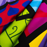 BRITTO® SILK SCARF - LIME GREEN LANDSCAPE