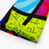 BRITTO® SILK SCARF - LIME GREEN LANDSCAPE