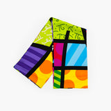 BRITTO® SILK SCARF - LIME GREEN LANDSCAPE