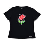 BRITTO® T Shirt - Flower - Black (Women)