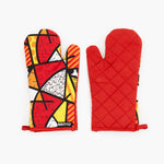 BRITTO® Oven Mitt & Potholder Set - Red Landscape