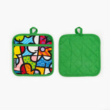 BRITTO® Oven Mitt & Potholder Set - Botanical