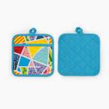 BRITTO® Oven Mitt & Potholder Set - Baby Blue Landscape