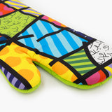 BRITTO® Oven Mitt & Potholder Set - Lime Green Landscape