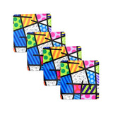 BRITTO COASTERS - COLORFUL LANDSCAPE (SQUARE)