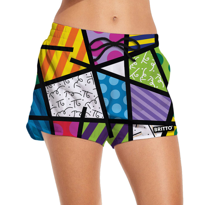 BRITTO®  Shorts - Colorful Landscape - Women