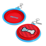 BRITTO® PET Travel Bowl - BONE (BLUE)