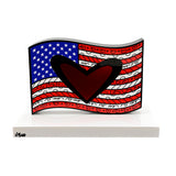 AMERICAN FLAG - White Base - Limited Edition Sculpture