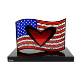 AMERICAN FLAG - Black Base - Limited Edition Sculpture