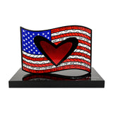 AMERICAN FLAG - Black Base - Limited Edition Sculpture