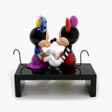 MICKEY MOUSE & MINNIE MOUSE BENCH - Disney by Britto Figurine - HAND SIGNED