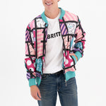 BRITTO Bomber Jacket -  Landscape Pink