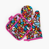 BRITTO® Oven Mitt & Potholder Set - Alive