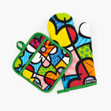 BRITTO® Oven Mitt & Potholder Set - Botanical