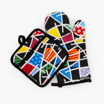 BRITTO® Oven Mitt & Potholder Set - Midnight