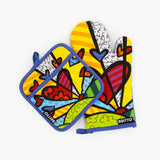 BRITTO® Oven Mitt & Potholder Set - New Day