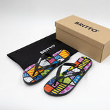 Britto Flip Flops - Colorful Landscape