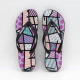 BRITTO® Flip Flops - Pink Teal Landscape