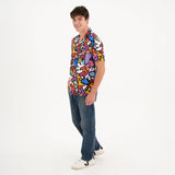 BRITTO® MEN'S SHORT SLEEVE BUTTON DOWN SHIRT - ALIVE