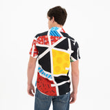 BRITTO® MEN'S SHORT SLEEVE BUTTON DOWN SHIRT - MIDNIGHT