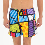 BRITTO®  Shorts - LIME GREEN LANDSCAPE - MEN