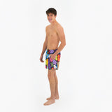 BRITTO®  Shorts - LIME GREEN LANDSCAPE - MEN