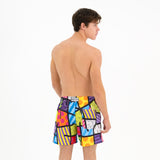 BRITTO®  Shorts - LIME GREEN LANDSCAPE - MEN