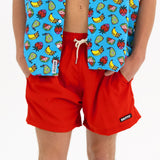 BRITTO® SHORTS - RED- MEN