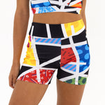 BRITTO® YOGA SHORTS  - MIDNIGHT