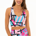 BRITTO YOGA TOP - PINK LANDSCAPE