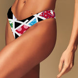 BRITTO® SQ Bikini Bottom (Cloa) - Black Landscape Design