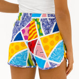 BRITTO® SHORTS - BABY BLUE COLORFUL LANDSCAPE