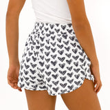 BRITTO® SHORTS - BLACK HEARTS - WOMEN