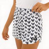 BRITTO® SHORTS - BLACK HEARTS - WOMEN