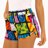 BRITTO® SHORTS - COLORFUL LANDSCAPE - WOMEN