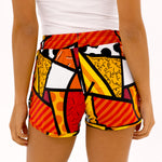 BRITTO® SHORTS - RED COLORFUL LANDSCAPE