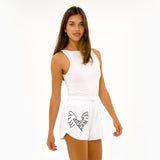 BRITTO® SHORTS - WHITE - WOMEN