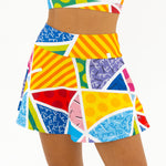 BRITTO® TENNIS SKIRT - BABY BLUE LANDSCAPE