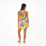 BRITTO® TENNIS SKIRT - BABY BLUE LANDSCAPE