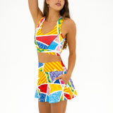 BRITTO® TENNIS SKIRT - BABY BLUE LANDSCAPE