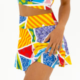 BRITTO® TENNIS SKIRT - BABY BLUE LANDSCAPE