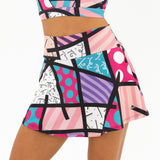 BRITTO® TENNIS SKIRT - PINK LANDSCAPE