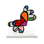 FLYING HEART  - White Base - Limited Edition Sculpture