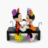 MICKEY MOUSE & MINNIE MOUSE BENCH - Disney by Britto Figurine - HAND SIGNED