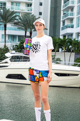 BRITTO® T Shirt - Graffiti Heart - White (Women)